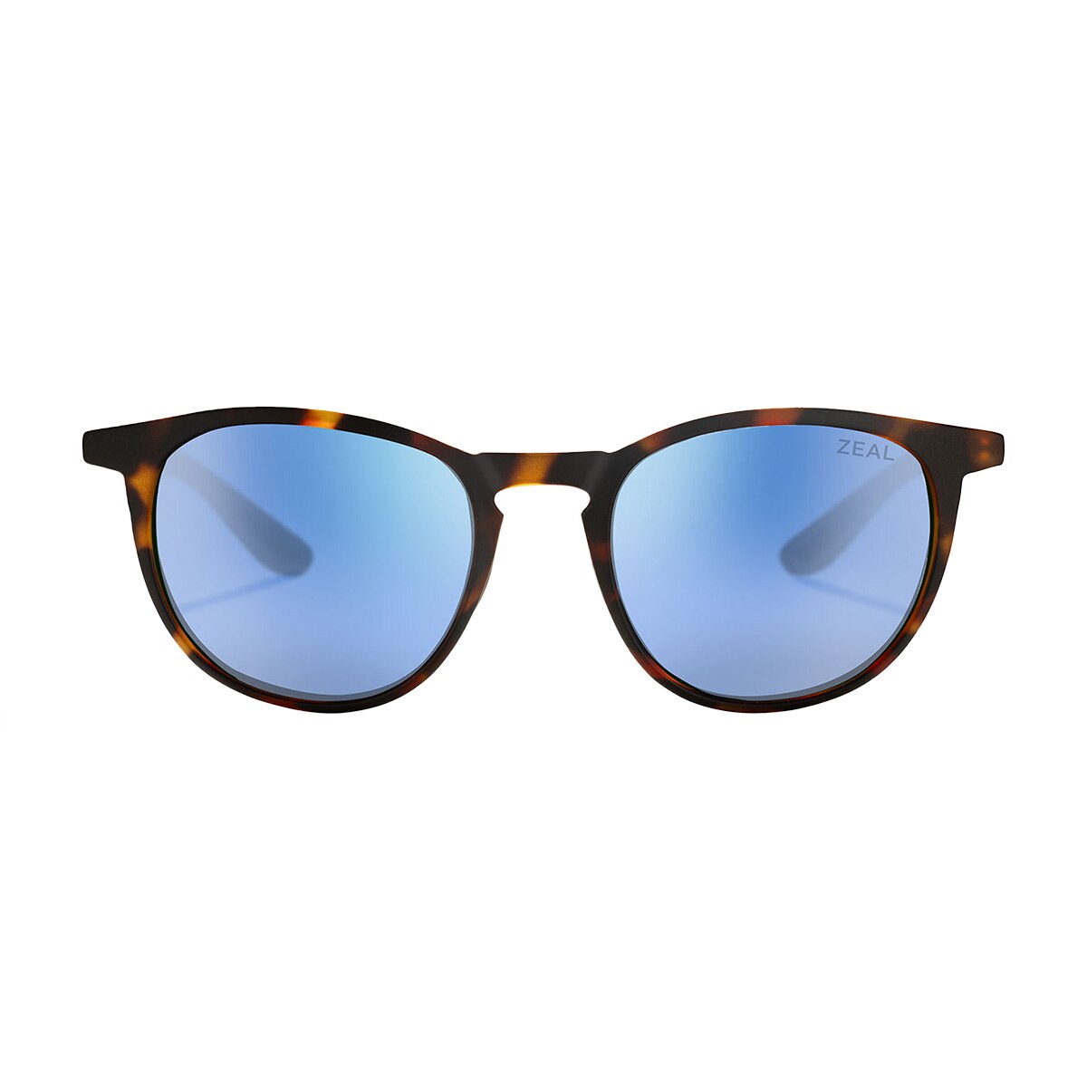 Zeal Juno Sunglasses Polarized in Matte Tortoise with Horizon Blue